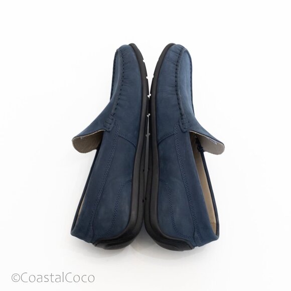 ECCO Men's Classic Moc 2.0 Driving Shoes Blue Leather Loafers Size 41 (US 7–7.5) - Picture 8 of 12